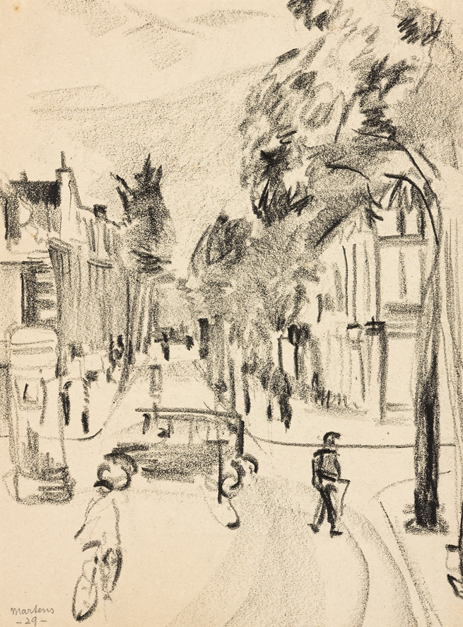 Westersingel gezien vanaf de Westerkade