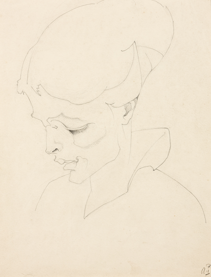 Brokkelig gestileerd portret