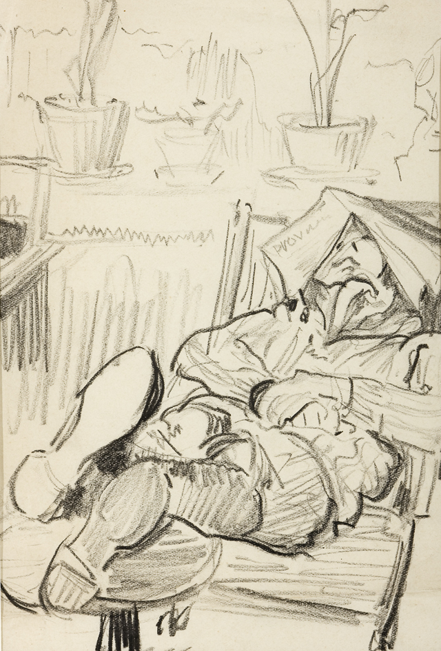 George Martens slapend