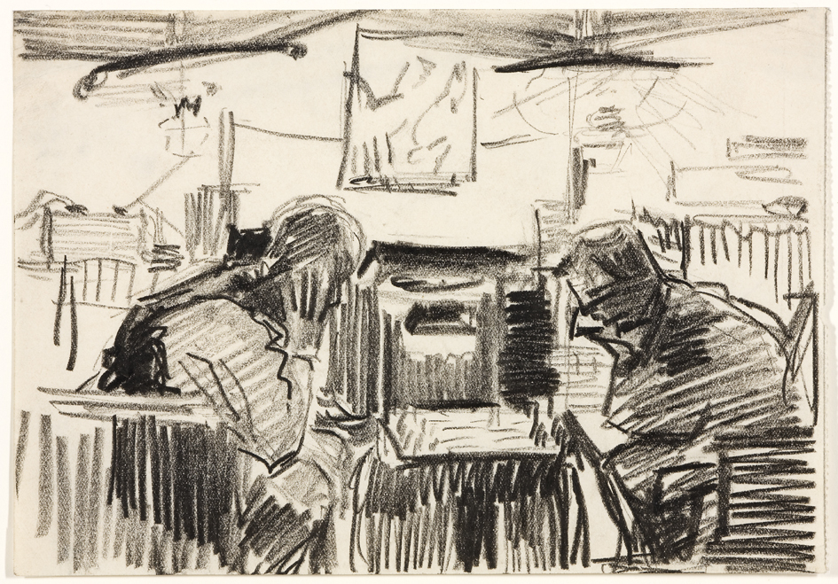 Interieur van de woning van het echtpaar Martens-Pott