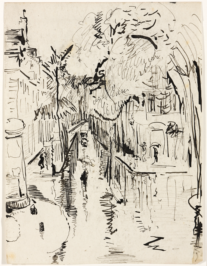 De Westersingel gezien vanaf de Westerkade