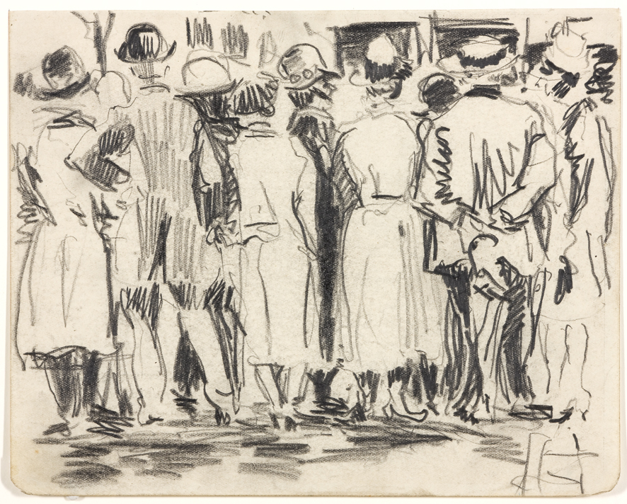 Toeschouwers op straat