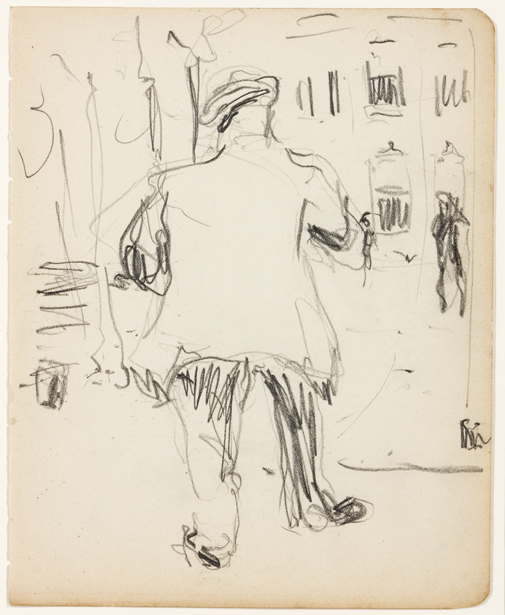 Forse man lopend op straat