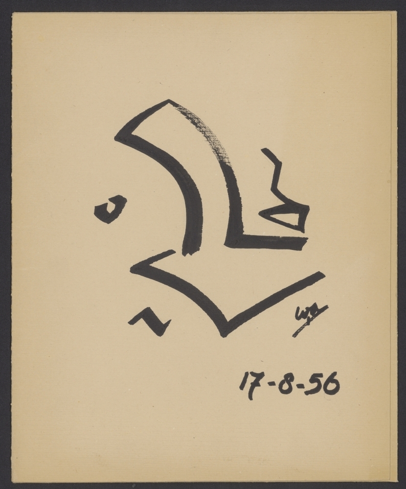 Tekening voor Hendrik de Vries