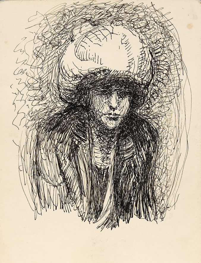 Vrouw met hoofddeksel