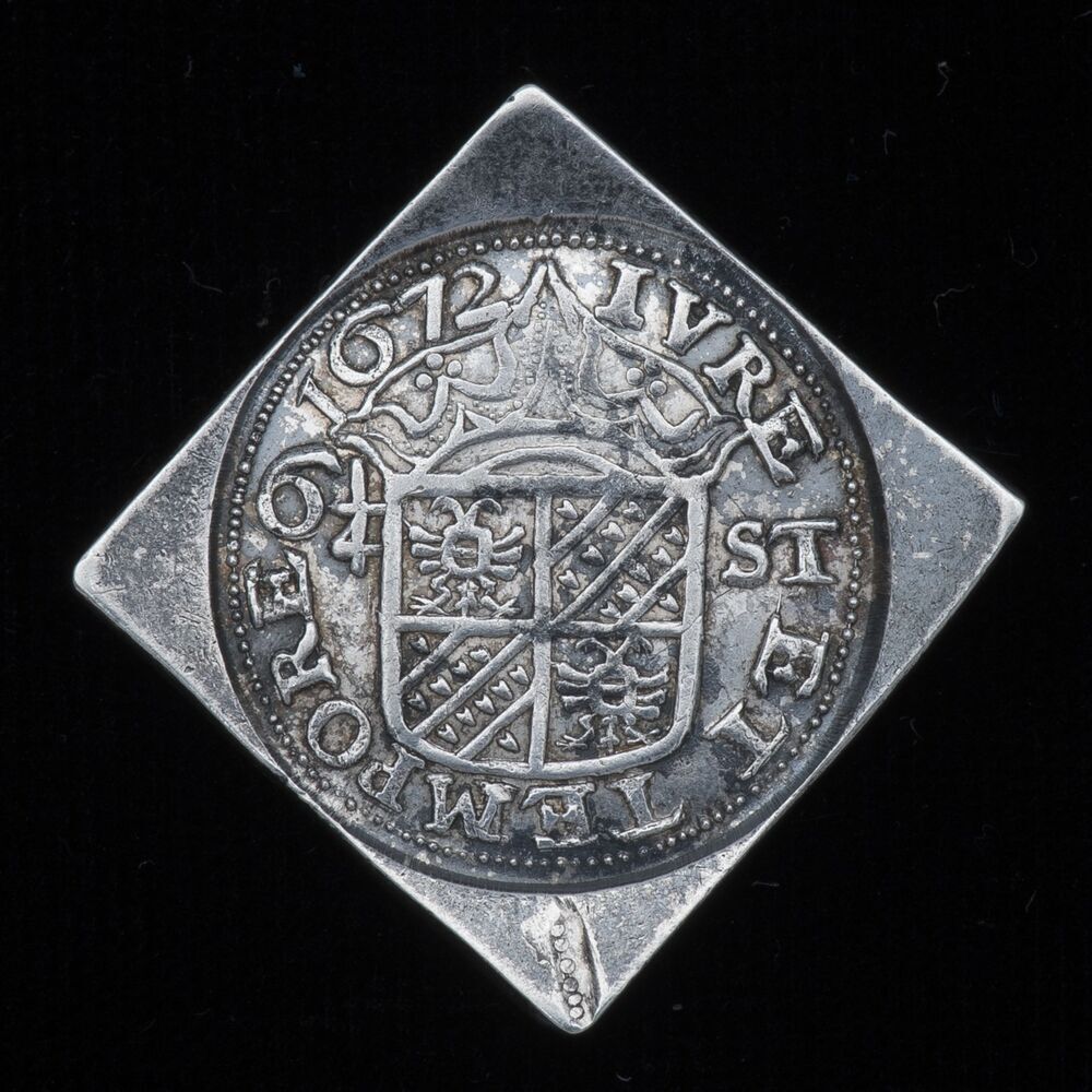 Stad en Lande, achtste rijksdaalder 1672 van 6¼ (zes-en-een-kwart) stuiver