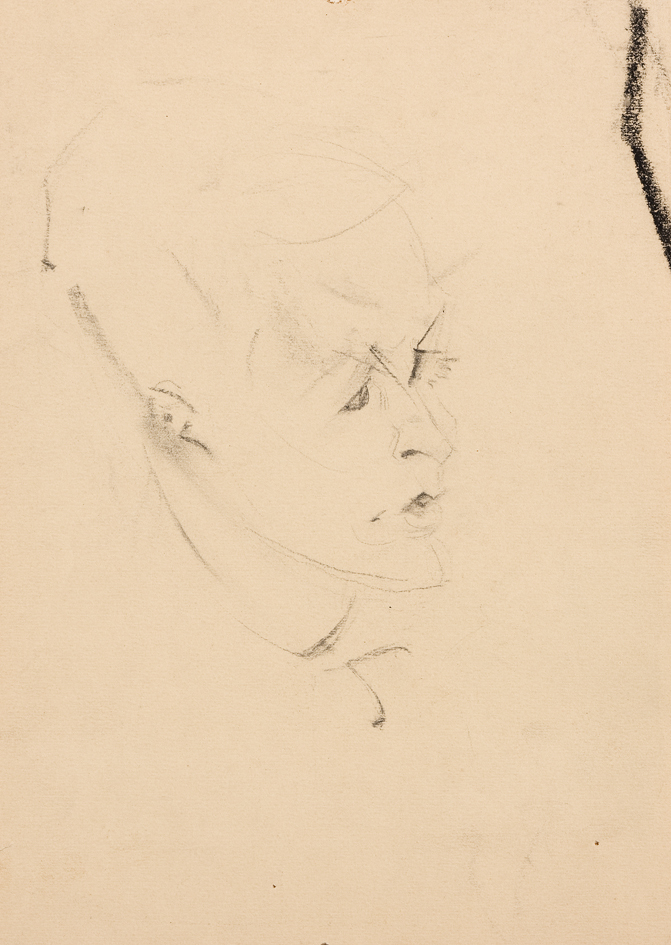 Drie tekeningen en een aquarel