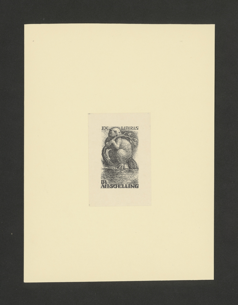 Ex-libris Ir A.H. Schelling