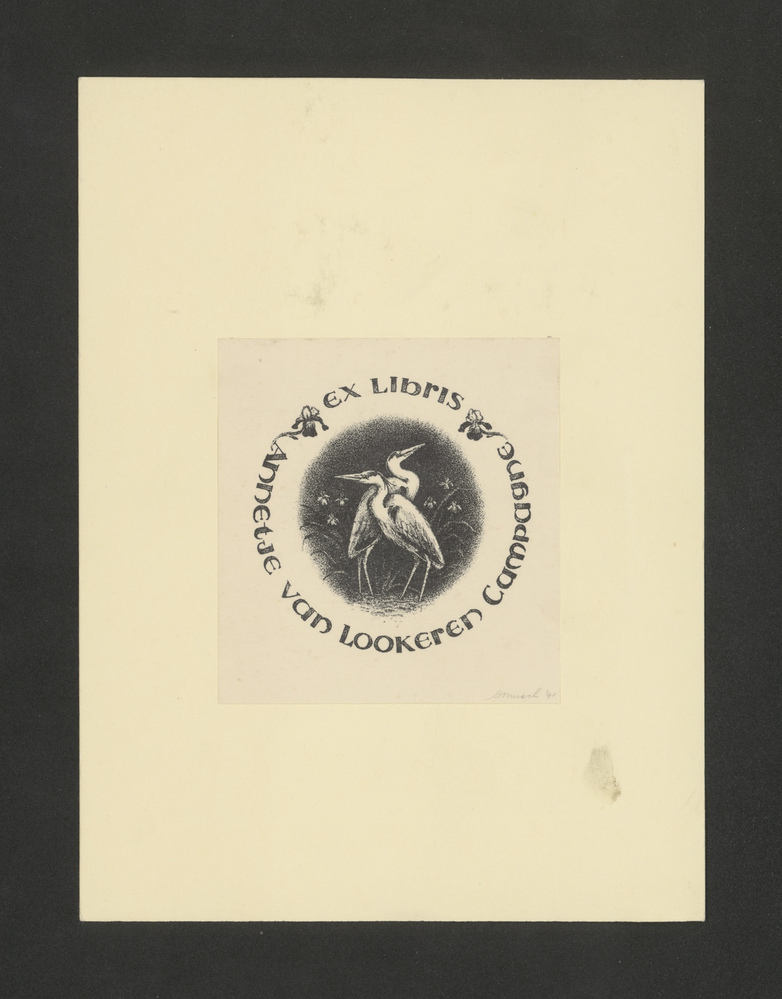 Ex-libris Annetje van Lookeren Campagne