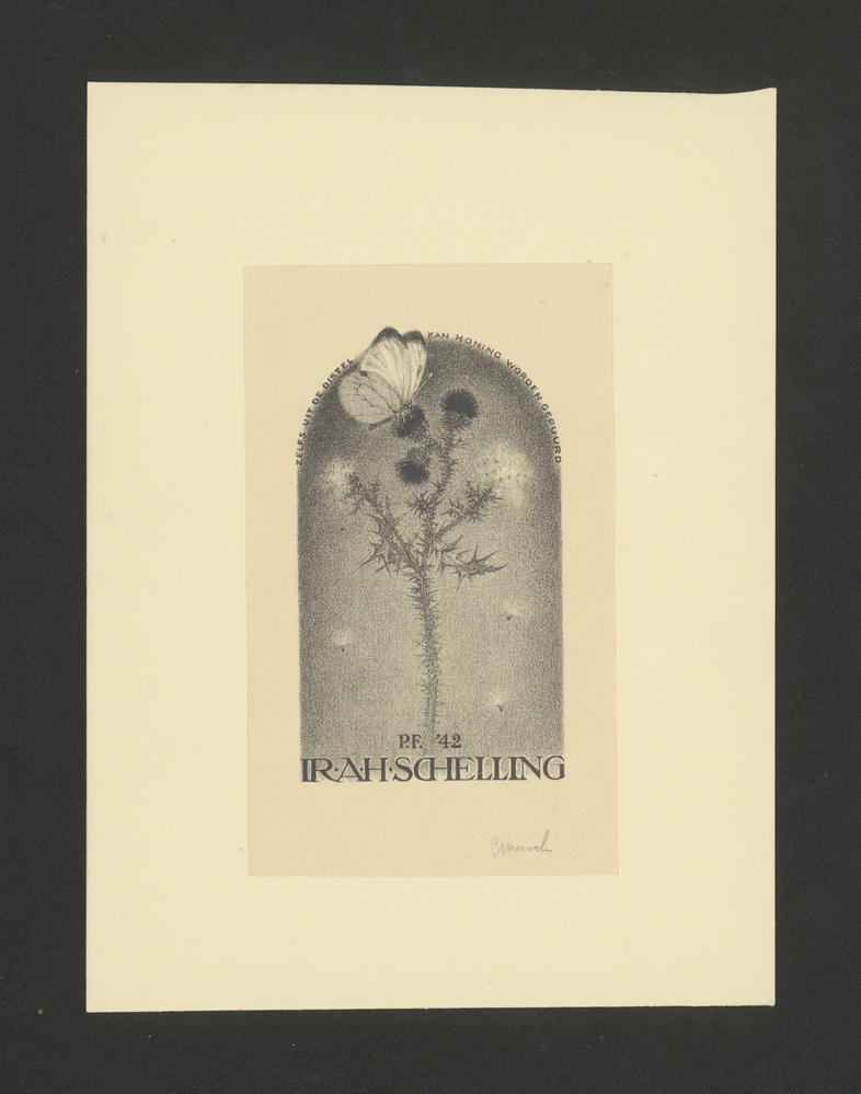 Nieuwjaarswens 1942, Ir A.H. Schelling