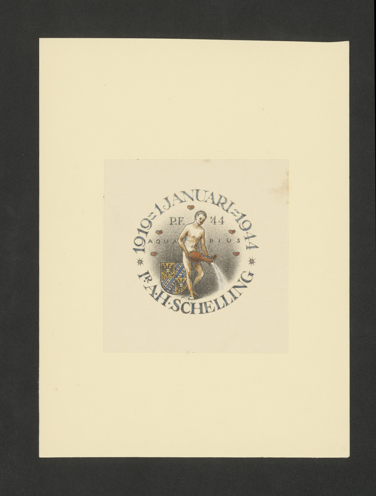 Nieuwjaarswens 1944, Ir A.H. Schelling