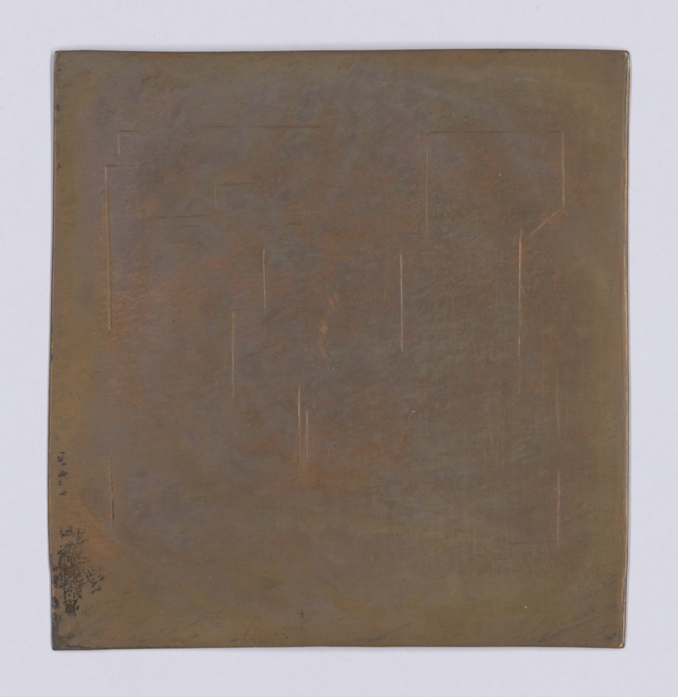 Zonder titel (Rechte lijnen) (etsplaat)