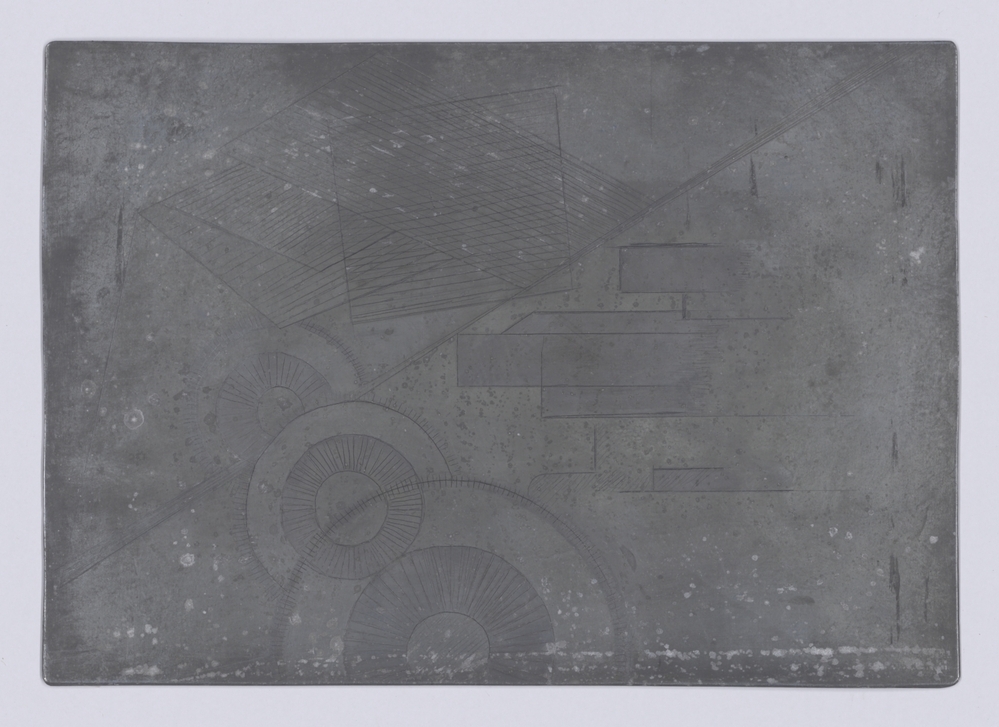 Zonder titel (Abstracte compositie) (etsplaat)