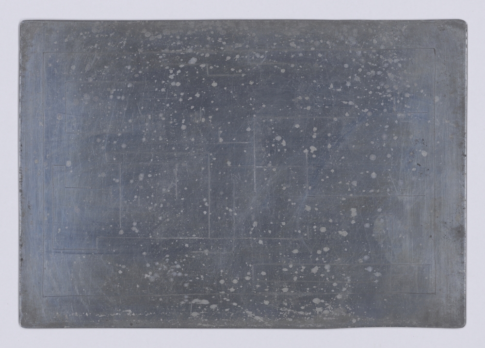 Compositie met rechte lijnen (etsplaat)