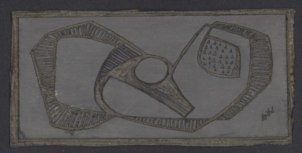 Zonder titel (linoleumblok)