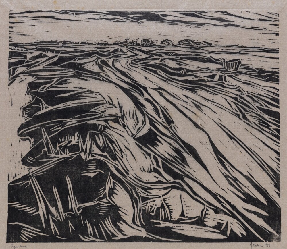 Landschap met damhek