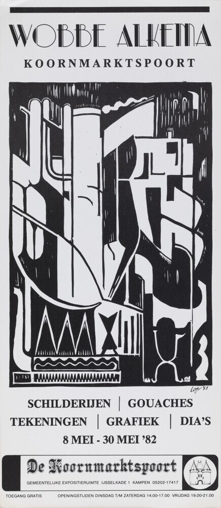 Wobbe Alkema, Koornmarktspoort Kampen 8-30 mei 1982