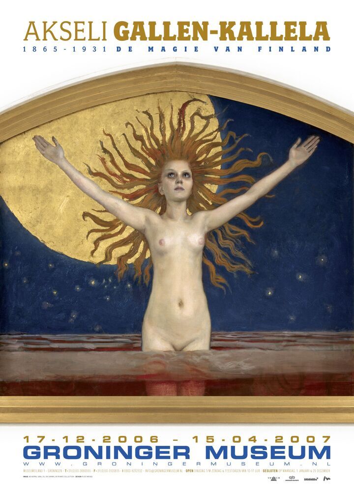 Tentoonstelling in Groninger Museum 2006/12/17-2007/04/15: Akseli Gallen-Kallela (1865-1931), de magie van Finland