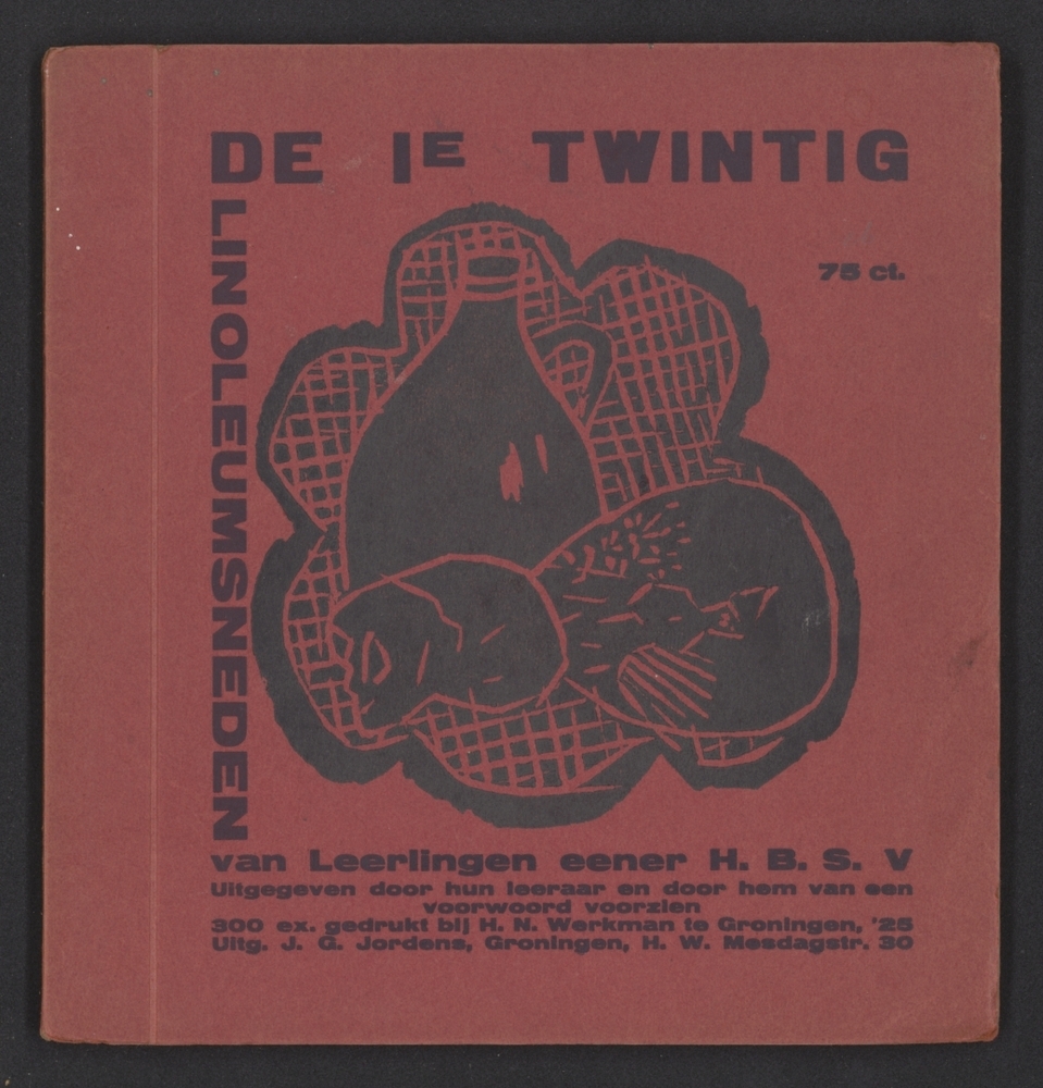 De 1e Twintig linoleumsneden van leerlingen eener H.B.S. V. (G-72a)