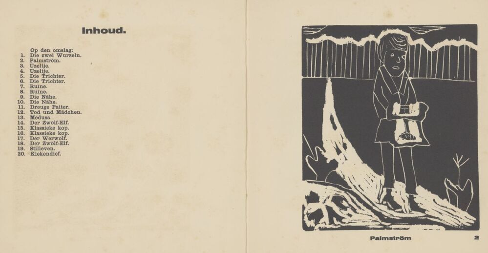 De 3e Twintig linoleumsneden van leerlingen eener H.B.S. V.