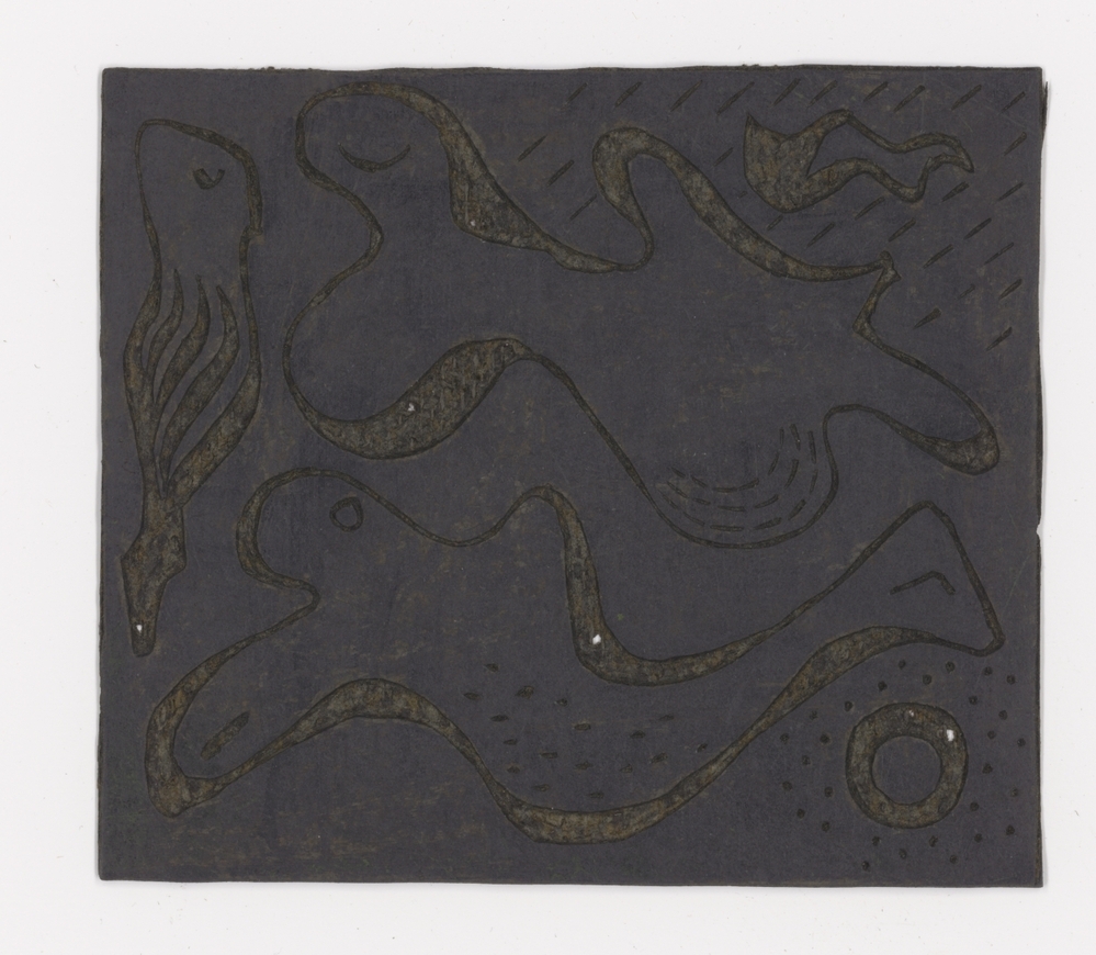 Diepzeedroom D (linoleumblok)