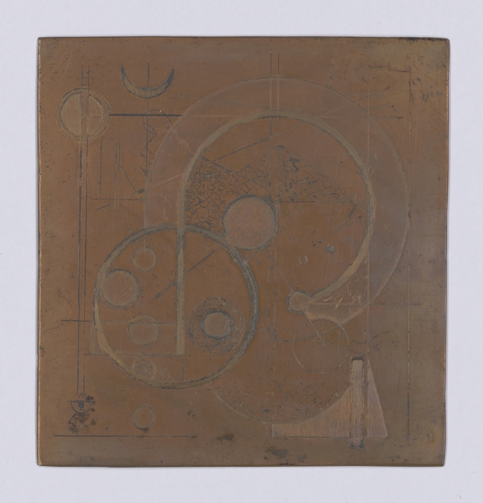 Compositie met cirkels (etsplaat)