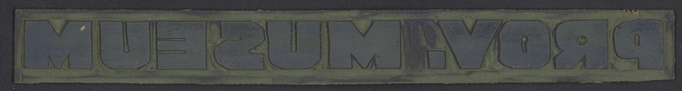 Linoleumblok: Prov. Museum