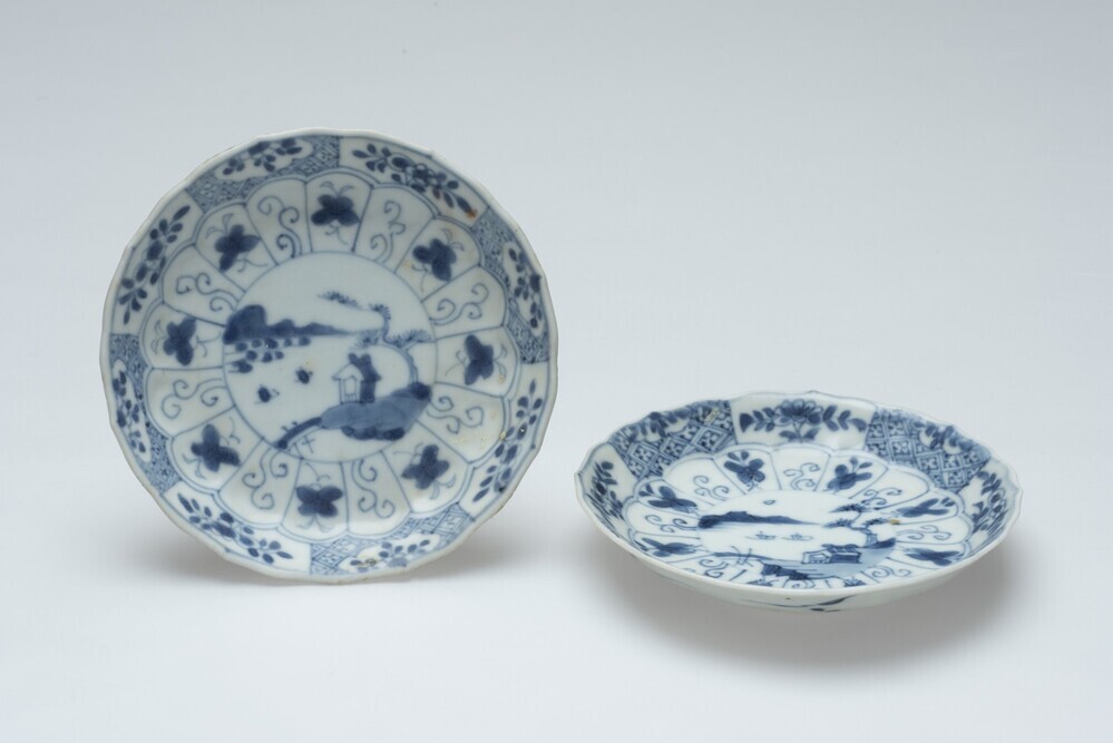 Twee schoteltjes (uit collectie Ca Mau Chinees export-porselein)