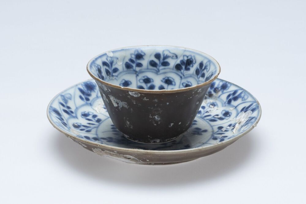 Kop en schotel (uit collectie Ca Mau Chinees export-porselein)