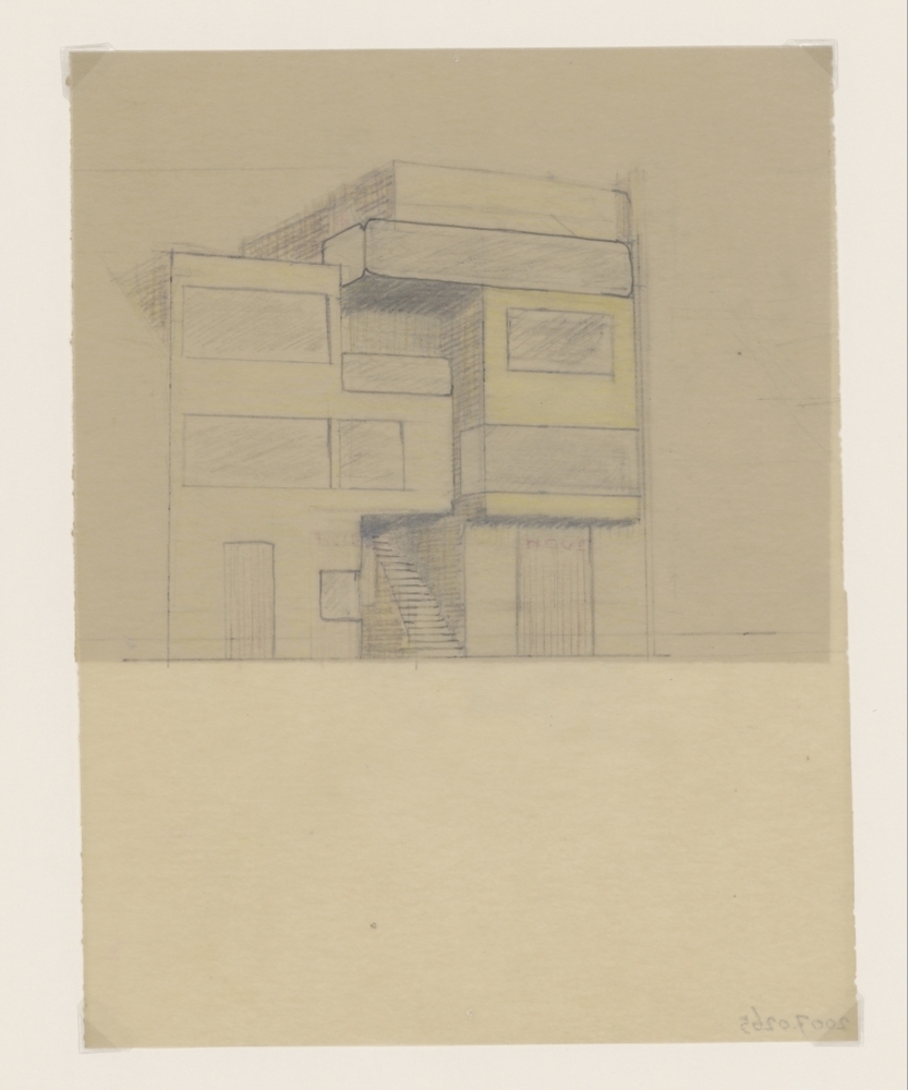 Tekening appartementencomplex