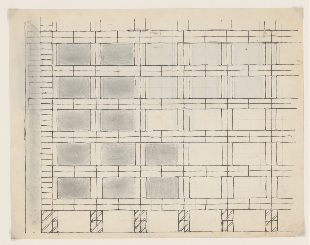 Ontwerptekening gevel flatgebouw?