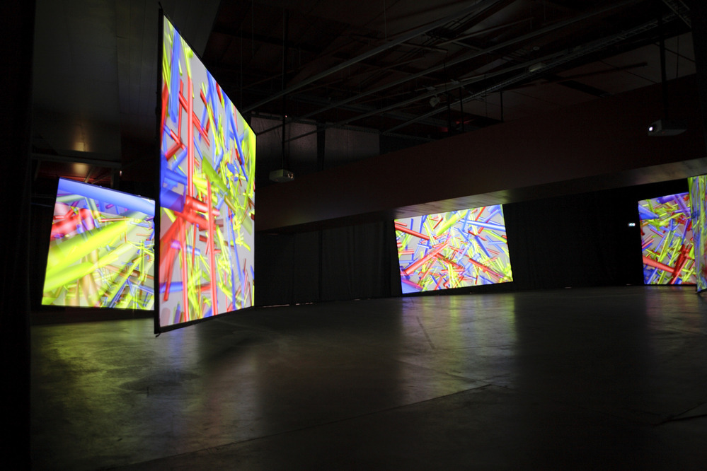 Dynamisch kleurbeeld bij compositie...explosante-fix... (1971-1993) van Pierre Boulez