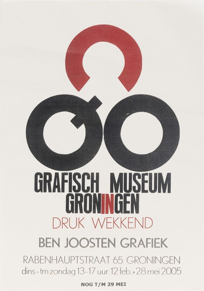 Affiche Grafisch Museum Groningen: DRUK WEKKEND
