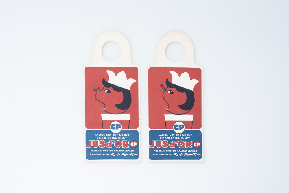 Reclamebordje CP fabriek (Promotiemateriaal CP Fabrieken NV Groningen)