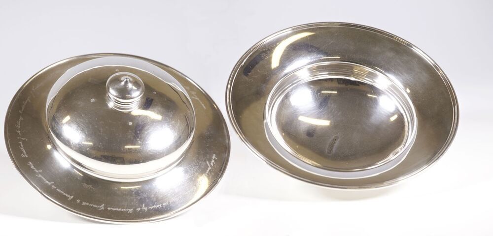 VERVALLEN retour eigenaar Bekken, 1873, zilver (uit kerk Eenrum)