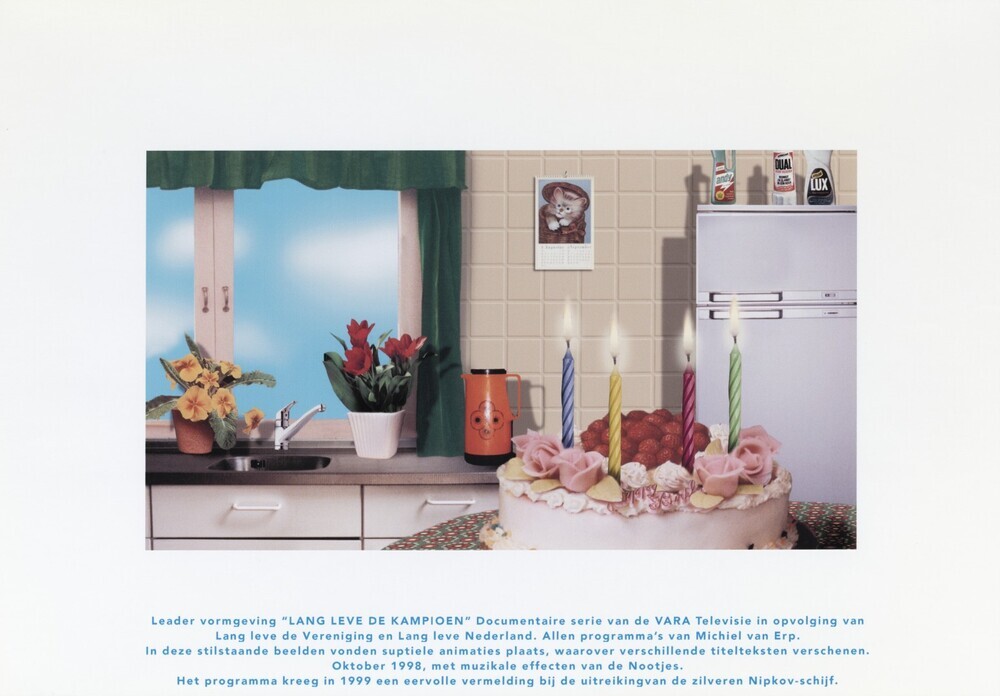 Leader vormgeving VARA-televisieprogramma 'Lang leve de kampioen'