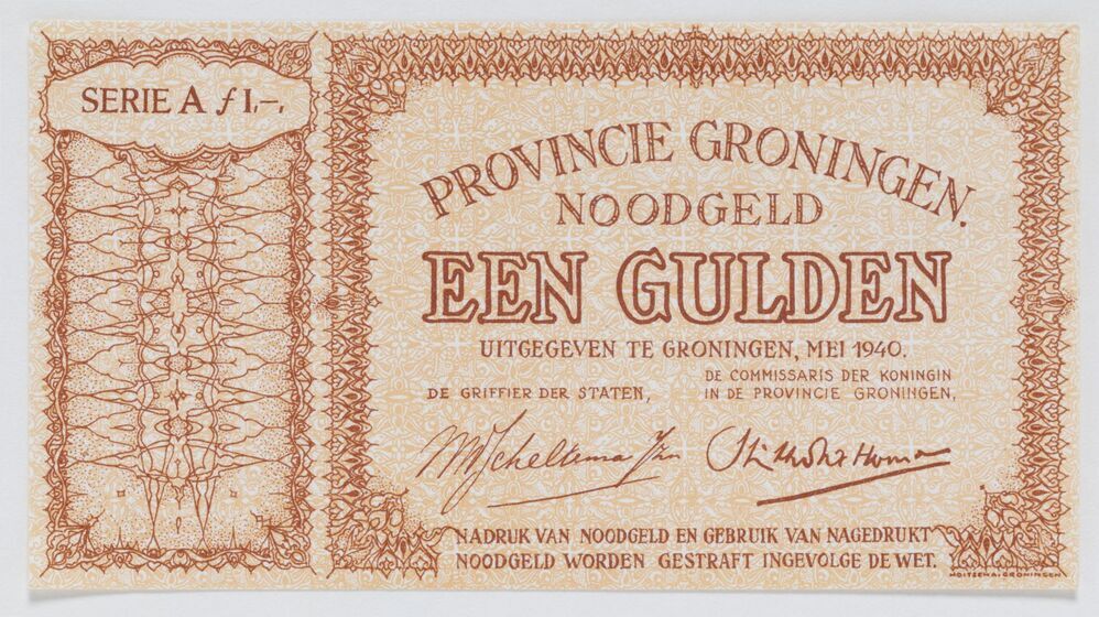 Noodgeld Provincie Groningen: Een gulden