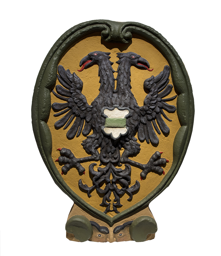 Gevelsteen met wapen stad Groningen