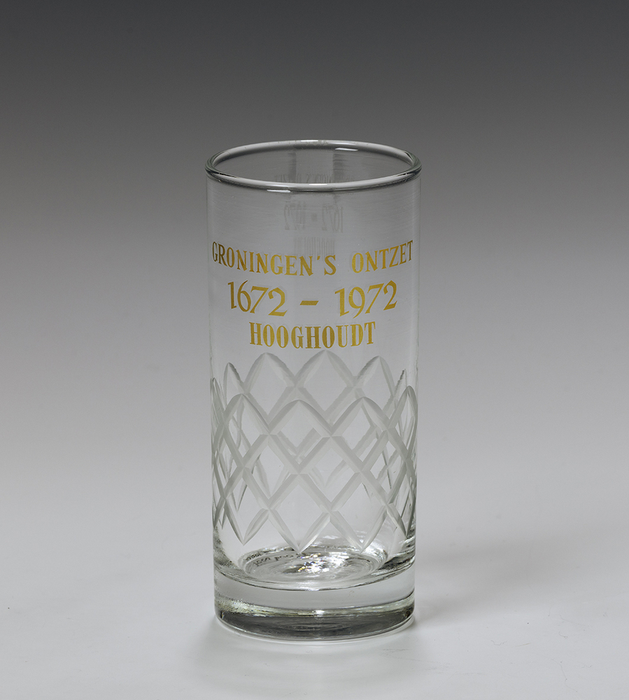 Longdrinkglas "Groningen's Ontzet 1672 - 1972 Hooghoudt"
