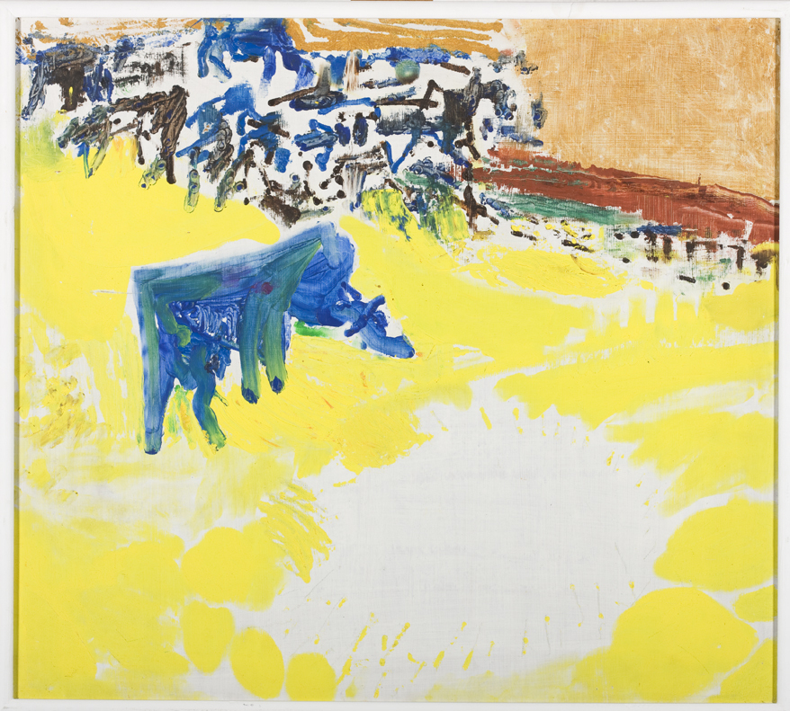 Langs koe in zonnige wei