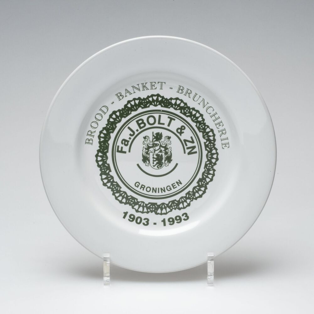 Herinneringsbord Fa. J. Bolt & Zn., Groningen