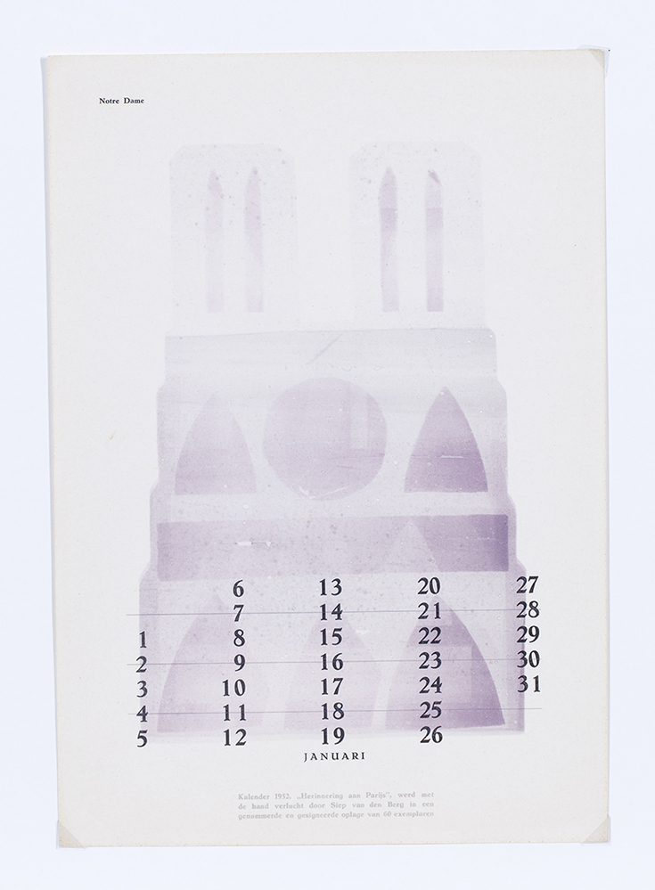 Kalender 1952: Herinnering aan Parijs