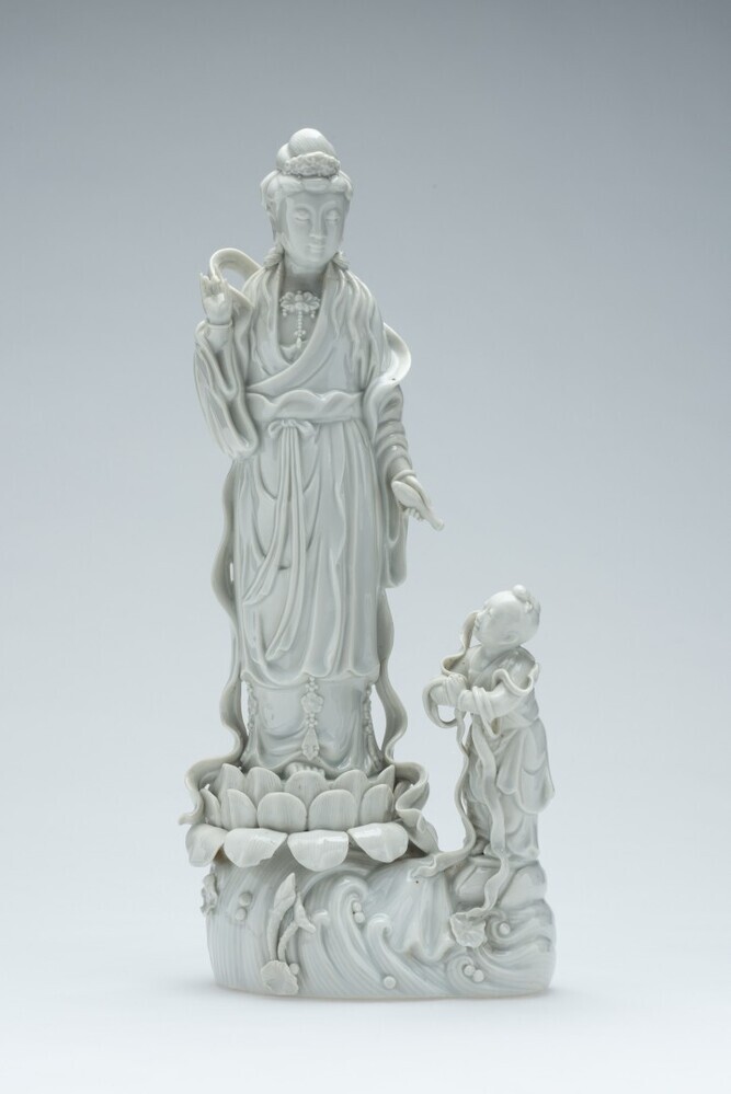 Beeld van de godin Guanyin.