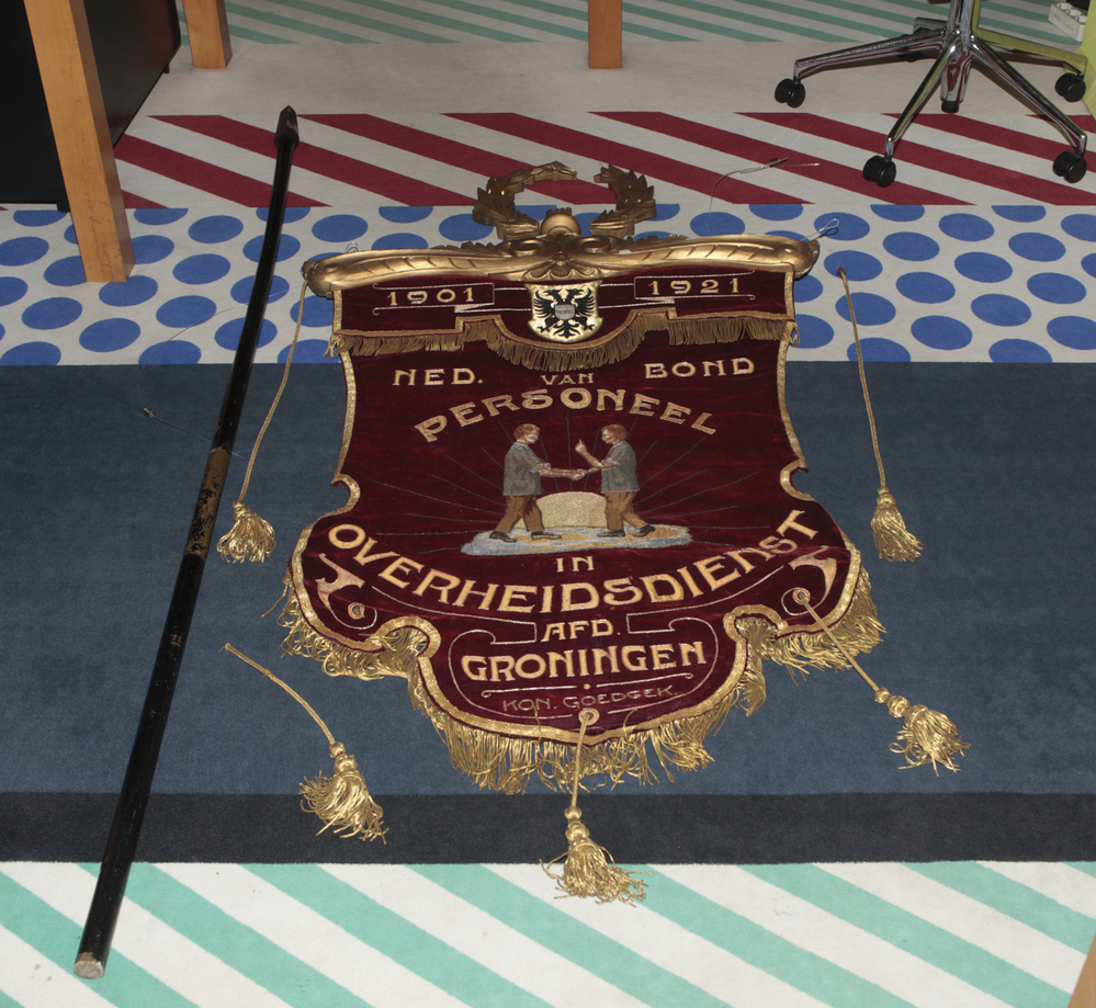 Vaandel Nederlandsche Bond van Personeel in Overheidsdienst afdeling Groningen 1901-1921