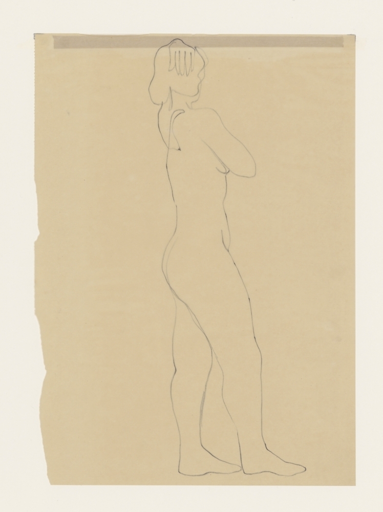 Studie van een vrouwelijk naakt