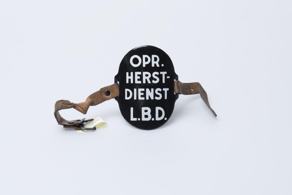 Mouwband Opdr. Herst. Dienst Luchtbeschermingsdienst Groningen