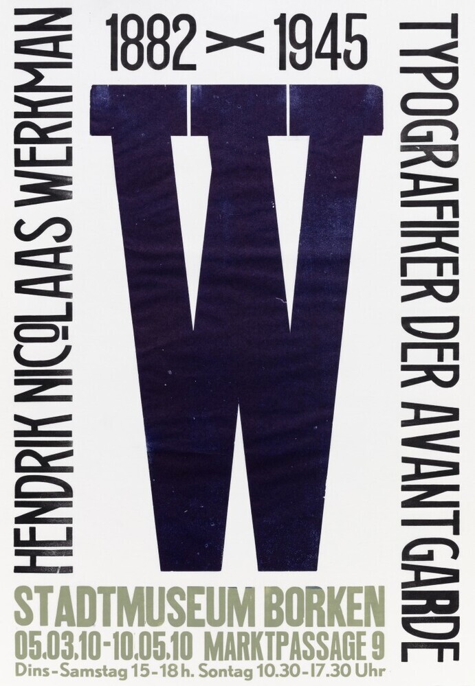 Hendrik Nicolaas Werkman 1882-1945,  Typografiker der avantgarde