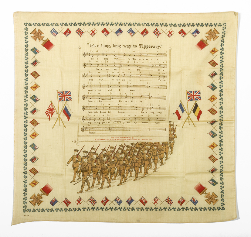 Zakdoek "It's a long way to Tipperary" 1914-1918