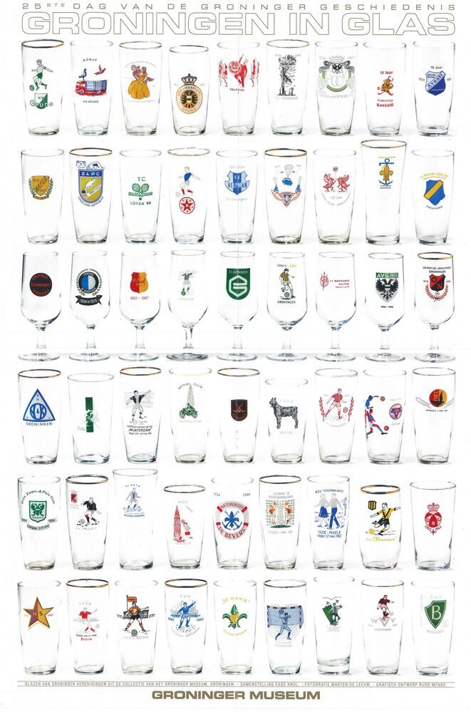 Affiche voor de 25ste Dag van de Groninger Geschiedenis: Groningen in Glas