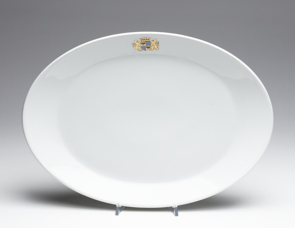 Schaal met provinciaal wapen Groningen